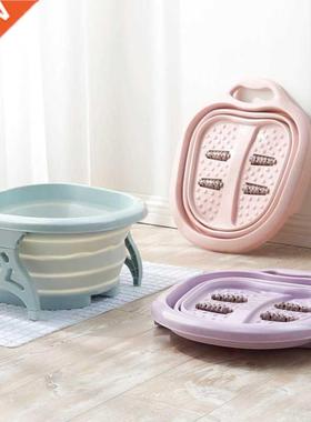 Foldable Foot Bath Plain Foaming Massage Bucket Portable Pla