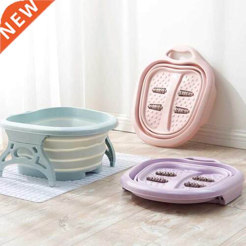 Foldable Foot Bath Plain Foaming Massage Bucket Portable Pla