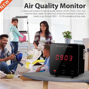 Air Quality Detector Formaldehyde HCHO Detector Carbon Diox