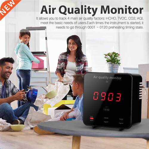Air Quality Detector Formaldehyde HCHO Detector Carbon Diox