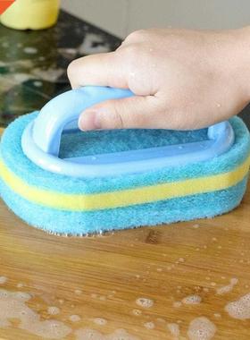 brosse de bain éponge carreaux brosse magique forte d