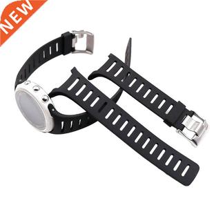 Soft Rubber Watch Band Metal Buckle Wrist Strap with Screwdr
