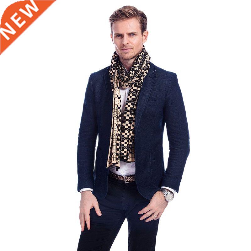 [Simpcise] fashion Flower Men's autumn and winter scarves A