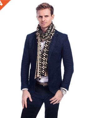[Simpcise] fashion Flower Men's autumn and winter scarves A