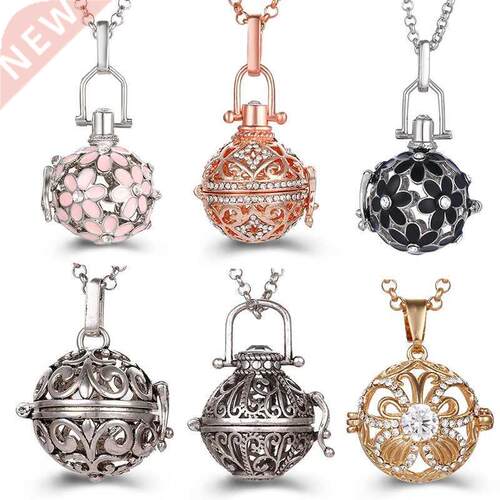 Mexico Chime Music Angel Ball Caller Locket Necklace Vintage