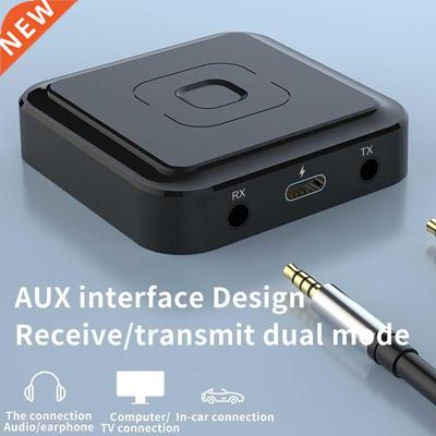 Bluetooth-compatible 5.1 Transmitter Receiver Car 3.5mm AUX