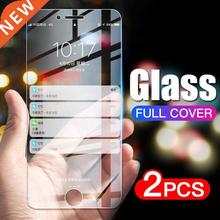 *2Pcs Full Cover Glass on the iPhone 7 8 Plus 6 6s 5 5s se