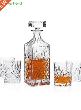 750ml Creative Crystal square Bottle Whiskey Vodka Wine Deca