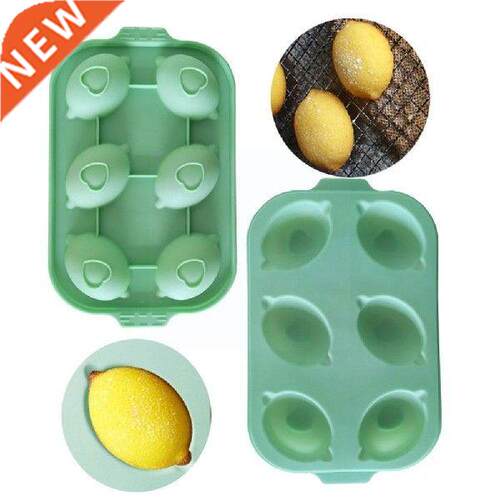 6 Cavity Lemon Shape Silicone Mold For Cake baking pan for