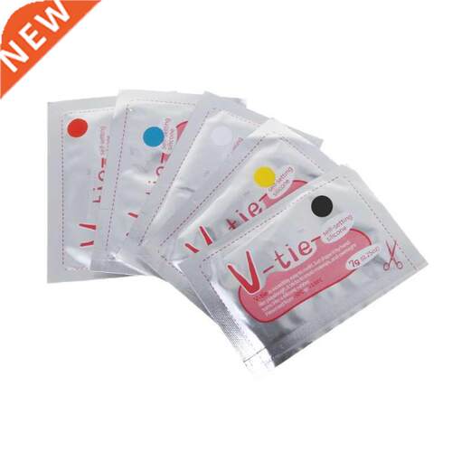5Pcs 5 Color Heat-Seal Fix And Formugru Liquid Silicone V-Ti