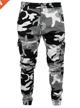 Camouflage Military Joggers Pants Men Pure Cotton Mens Sprin