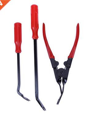 3pcs Auto Car Door Trim Rivets Clips Pliers Steel Clamp 6inc