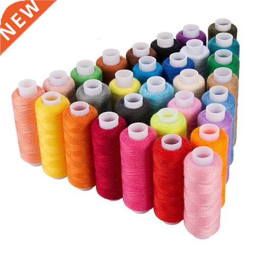 30 Spool Sewing Thread, 250 Yard Each Assorted Spool Threads