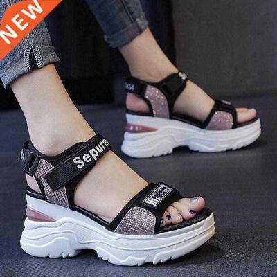 2021 New Summer Ladies Sandals Platform Platform Shoes Casua