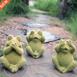 Desktop Decor Cartoon Frog Shaped Resin Ornament Decorative