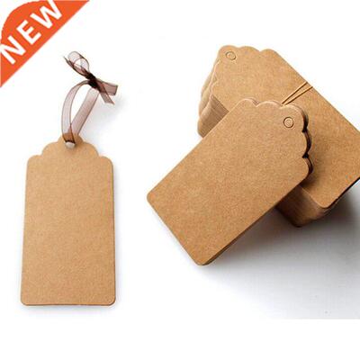 100 pcs  Kraft Paper Tags Head Label Luggage Wedding Part