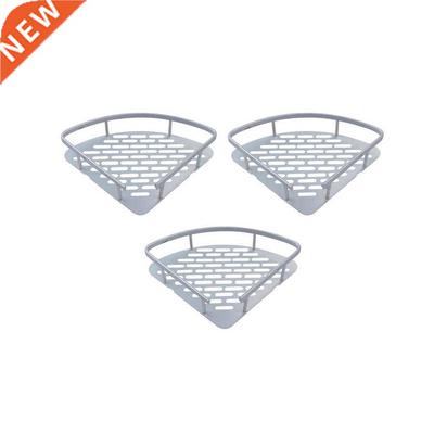 3 Layer Triangular Shower Caddy Shelf Bathroom Corner Rack S