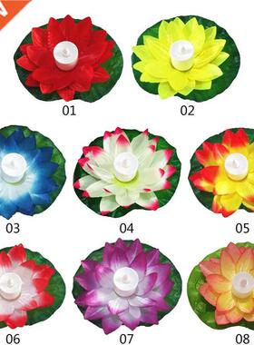 Electronic Candle Lotus Light Floating Flower Waterproof