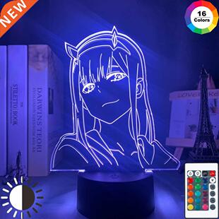 Anime 3d Lamp Zero Two Figure Nightlight Kids Child Girls Be