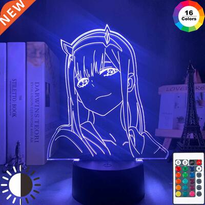 Anime 3d Lamp Zero Two Figure Nightlight Kids Child Girls Be