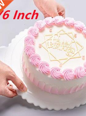 4/6 Inch Reusable Round Mousse Cake Boards Plaic Cake