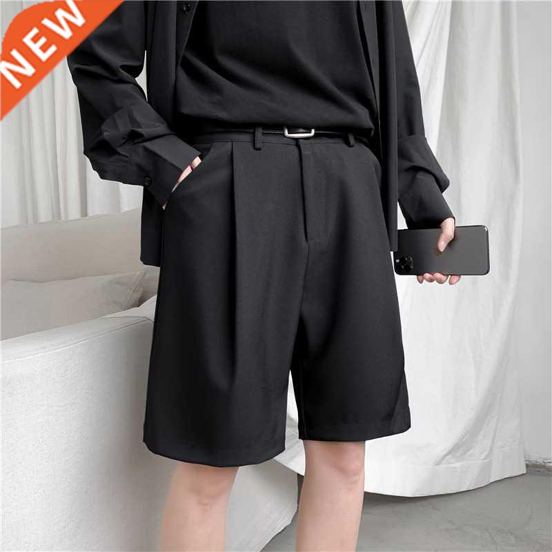 Summer Men's Shorts Straig Fit Knee-Length Short Sui