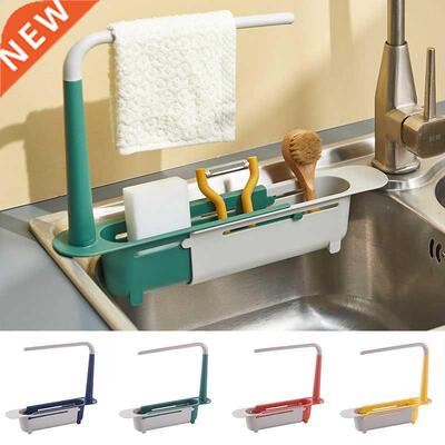 Kitchen Sink Shelf Organizer Soap Sponge Holder Sink Drain