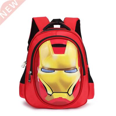 D iron Man Student bag Boy Girl Schoolbag Teenagers High-ca