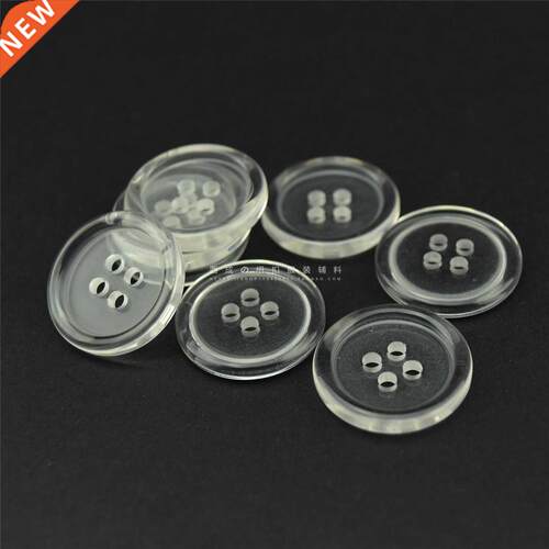 Texture Universl Trnsprent Button Four-Eye Resin Buckle