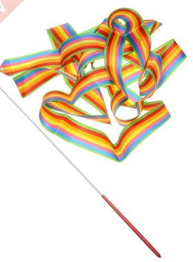 4M Colorful Gymnastic et Dancing Twirling Ribbon Rod Streame