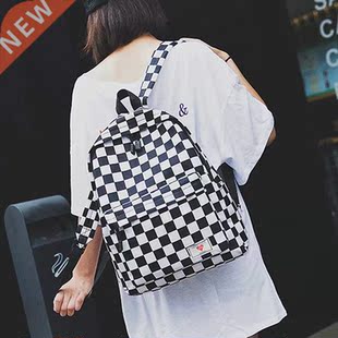 Fashion Backpack nd Women Checkerboard Wear Daypack Laptop