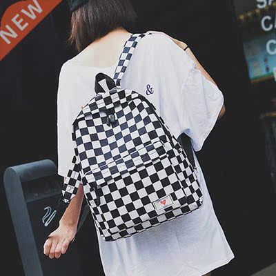 Fashion Backpack nd Women Checkerboard Wear Daypack Laptop