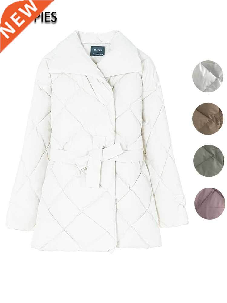 Toppies Winter Jacket Coat Women Covered Button Puffer Jacke