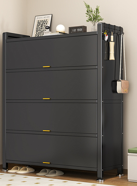 家用钢制鞋柜收纳柜储物一体靠墙2026爆款入户门口玄关大容量鞋架