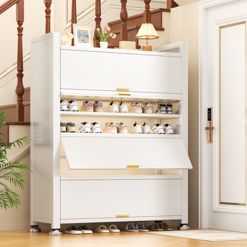 钢制鞋柜家用门口多层玄关大容量防尘储物收纳柜简易落地儿童鞋架,收纳整理,鞋柜,淘宝优惠券,粉丝福利购,淘宝优惠卷