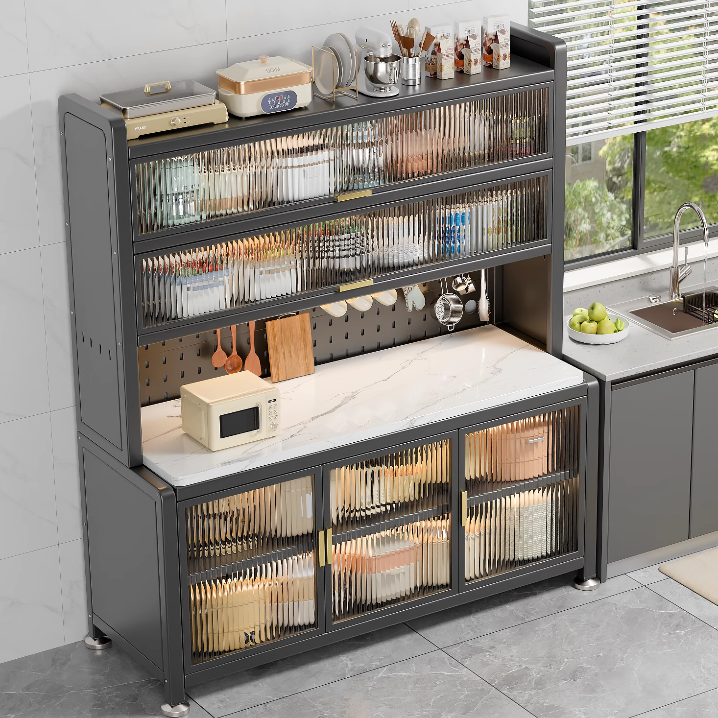 全网热销10w+】无甲醛多层收纳柜