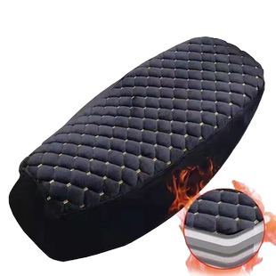 电动车座套冬季加绒加厚台铃雅迪爱玛绿源踏板电瓶车通用坐垫套罩