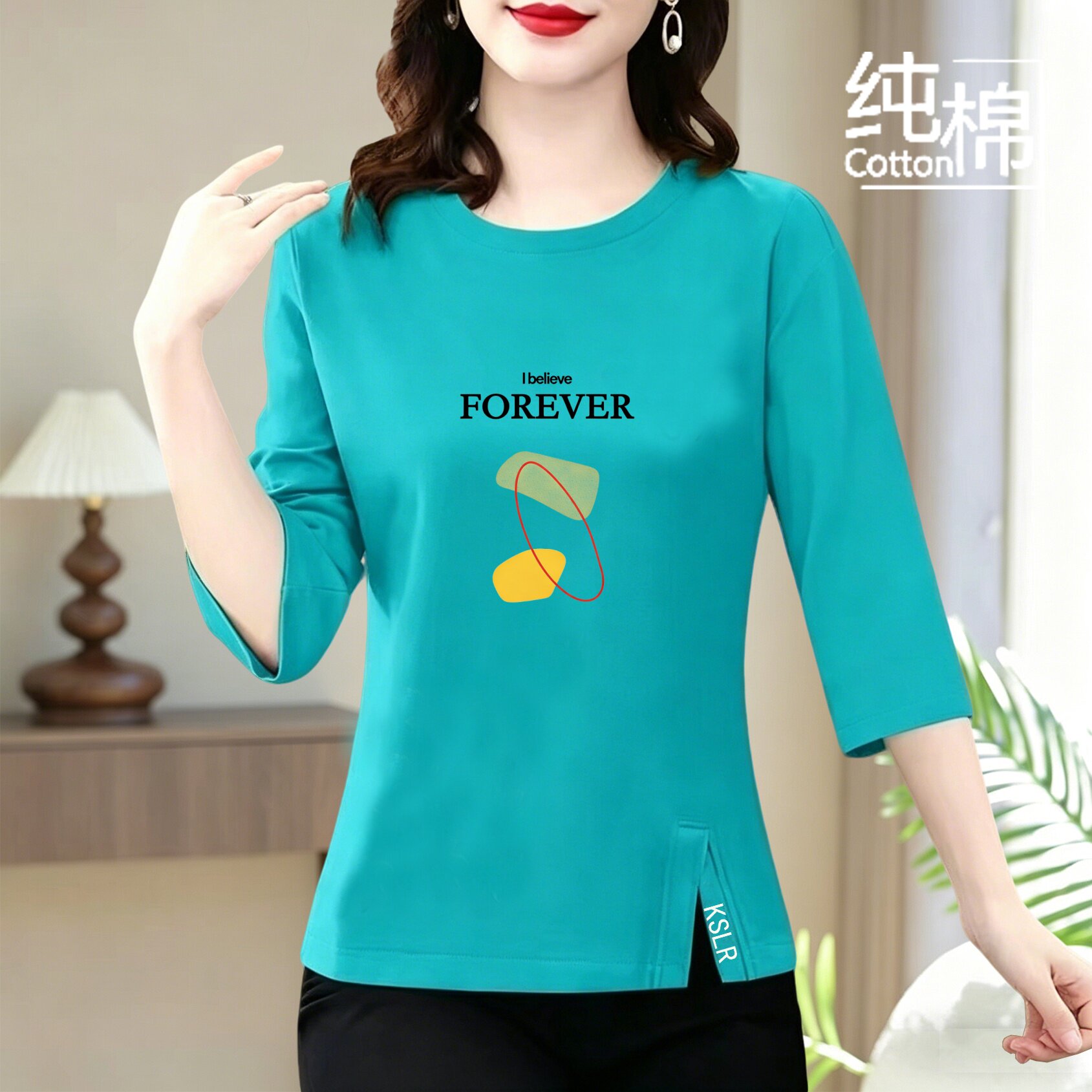 新款中老年女装纯棉半袖宽松印花妈妈装夏季大码遮肉显瘦婆婆上衣