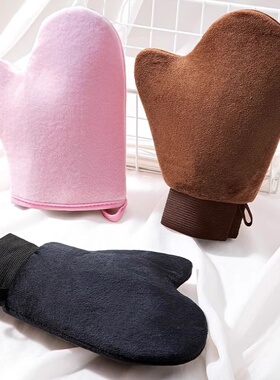 身体乳手套涂抹工具擦摸脖子素颜霜乳液植绒手套懒人专用