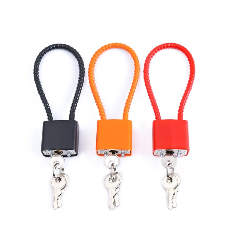 钢丝密码锁挂锁柜子小锁带钥匙储物柜文件柜行李箱车筐防盗钢丝锁