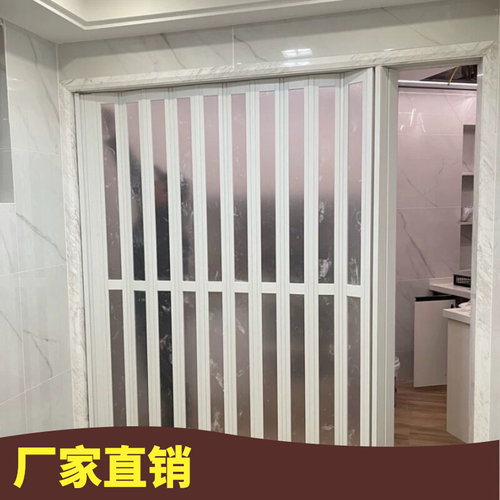 折叠门燃气门百叶kPVC门验收推拉门商铺开通燃气塑料免打孔室内pv