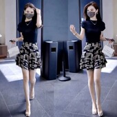 两件套潮 女小个子矮穿搭显高洋气减龄短裤 夏季 名媛气质高级感套装