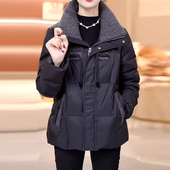 2026新款 棉衣洋气时尚 轻薄大码 羽绒棉服妈妈冬季 加厚保暖短款 外套