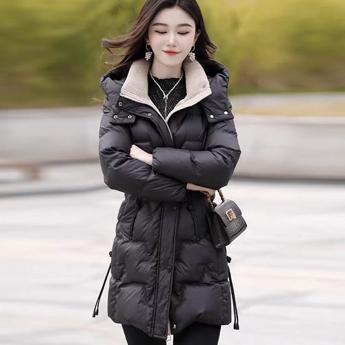 冬新款妈妈过年外套保暖加厚大衣