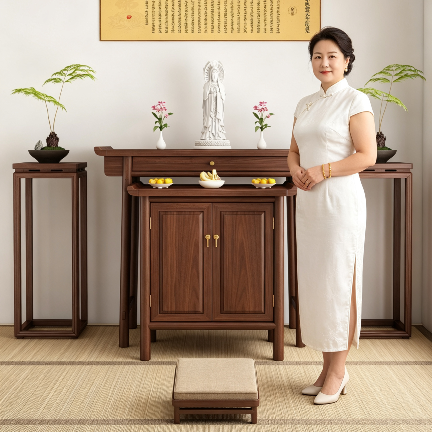 实木供桌香案家用佛柜一体神台佛桌佛堂神台观音财神菩萨佛台中年