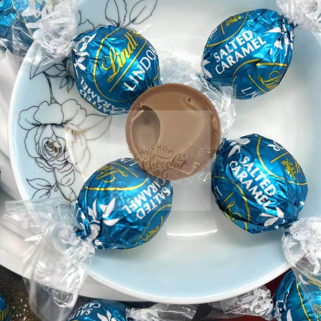 现货 法国LINDT瑞士莲LINDOR海盐焦糖软心夹心巧克力