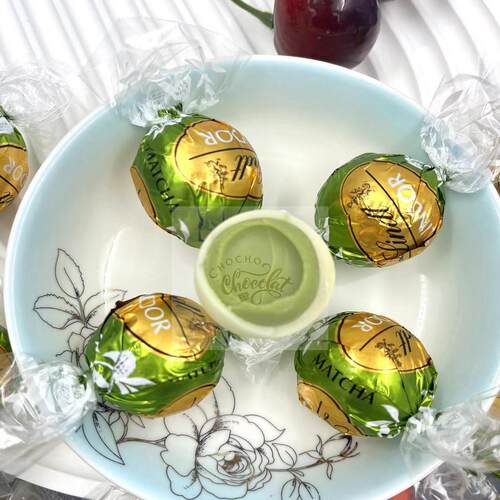 现货 法国LINDT瑞士莲LINDOR抹茶软心夹心巧克力