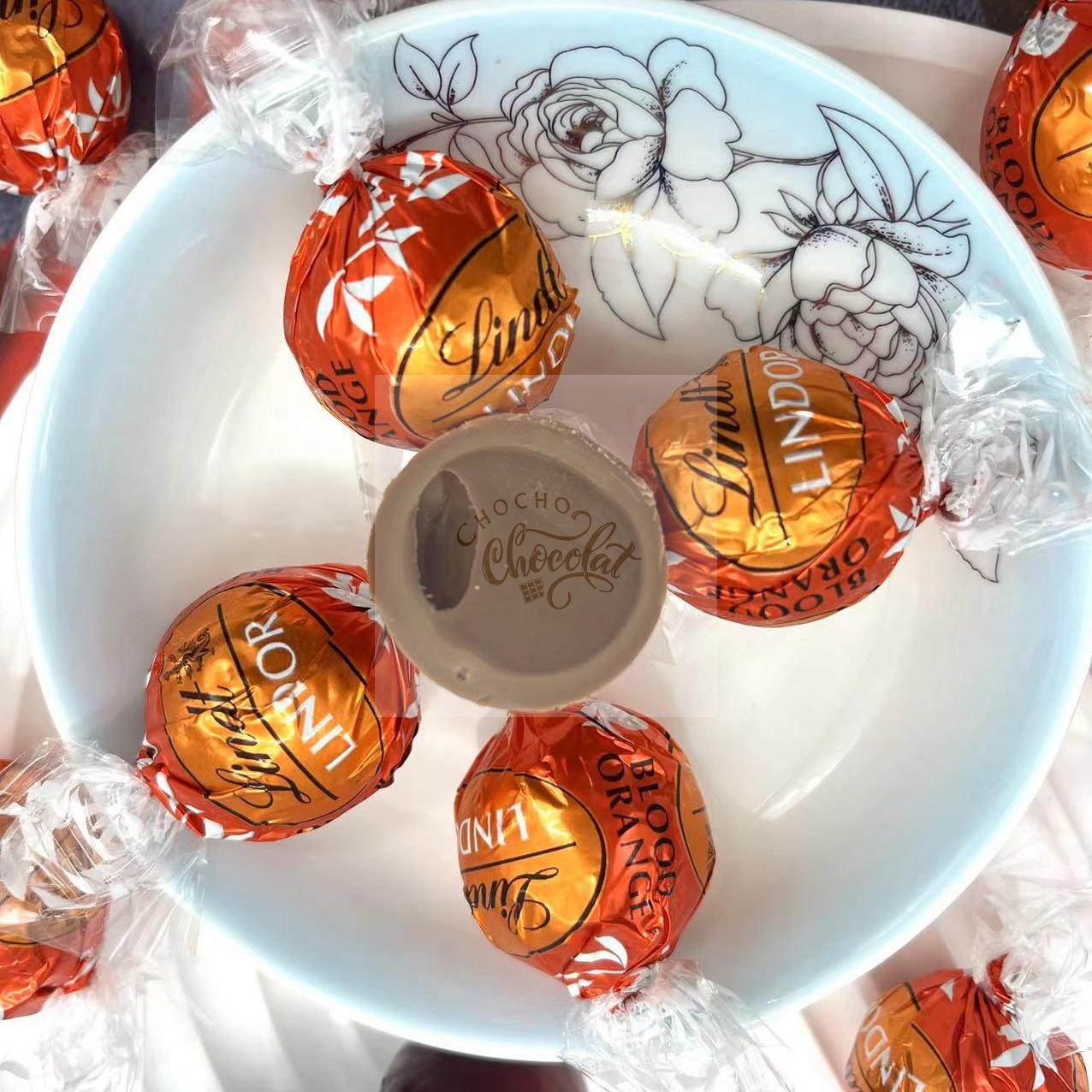 法国LINDT瑞士莲LINDOR血橙软心牛奶夹心巧克力