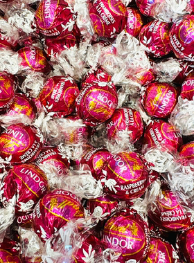 法国LINDT瑞士莲LINDOR覆盆子软心夹心巧克力