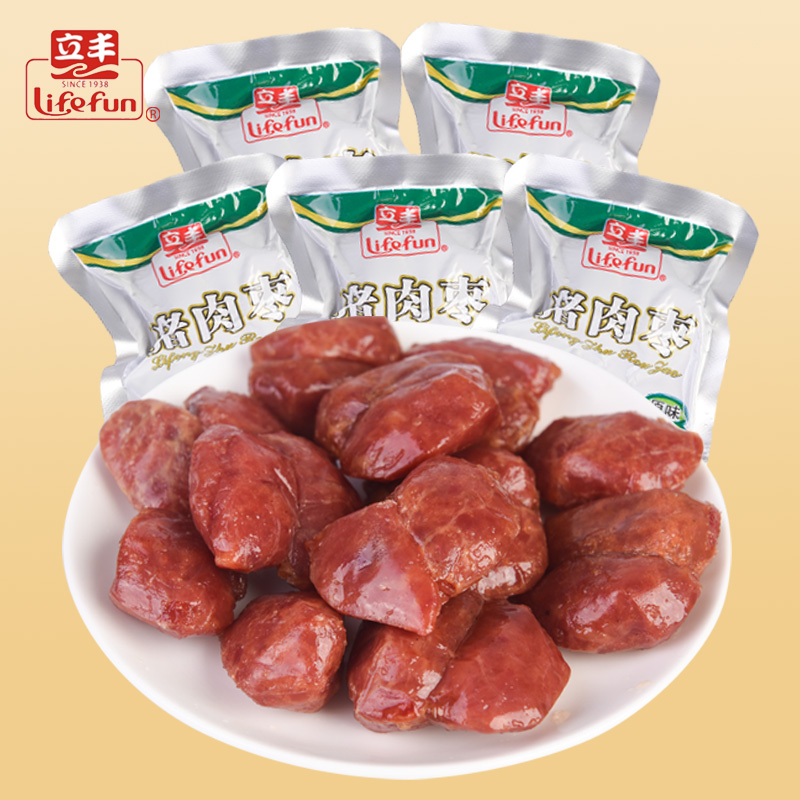 立丰猪肉枣500g碳烤蜜汁小香肠立丰食品休闲肉类零食上海特产新货
